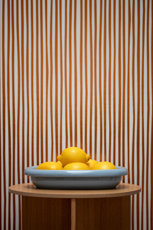 studio ditte Tapete Stripes in Copper mit abstraktem Streifenmuster aus Vlies - Bild 1