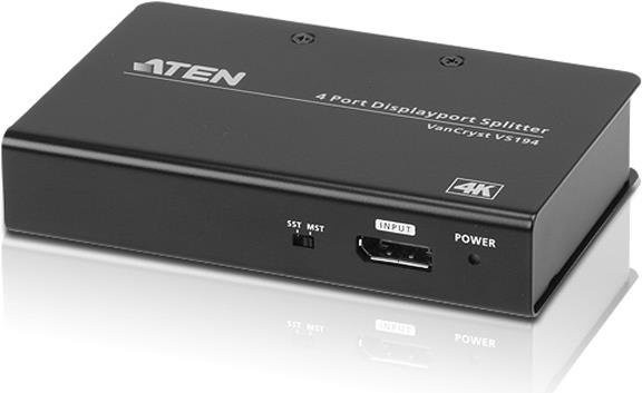 ATEN VS194-AT-G DisplayPort-Splitter 4K UHD Video-Verteiler Schwarz - Bild 1