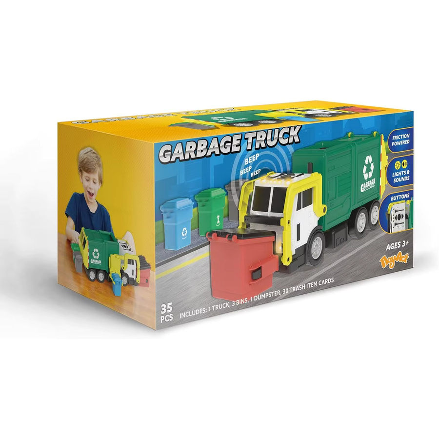 JOYFY Müllwagen-Spielzeugset, mit Müllcontainer, ab 3 Jahren - Bild 6