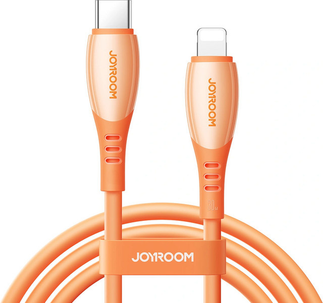 Joyroom USB-C auf Lightning Daten- und Ladekabel S-A59, 30W, Orange, Länge: 1,2 m - Bild 1