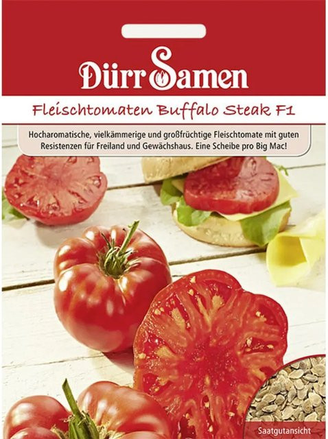 Dürr Buffalo Steak F1 Jumbo-Aroma-Fleisch-Tomaten Saatgut - Bild 1