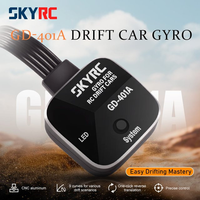 SkyRC Drift-Gyro GD-401A, CNC Aluminium Drift-Lenkgyroskop, Zubehör - Bild 1