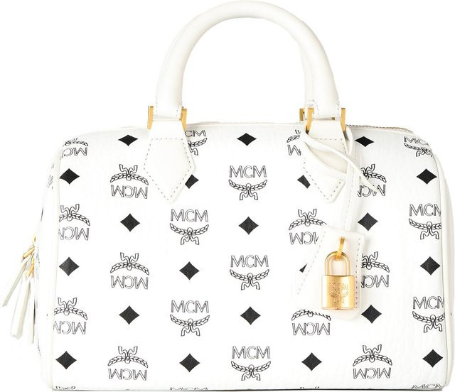 MCM Crossbody Tasche, Damen, Weiß - Bild 1
