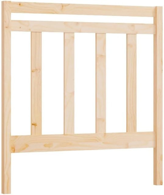 vidaXL Kopfteil aus Massivholz Kiefer in Braun, rustikale Optik, B/T/H: 96 x 4 x 100 cm - Bild 1