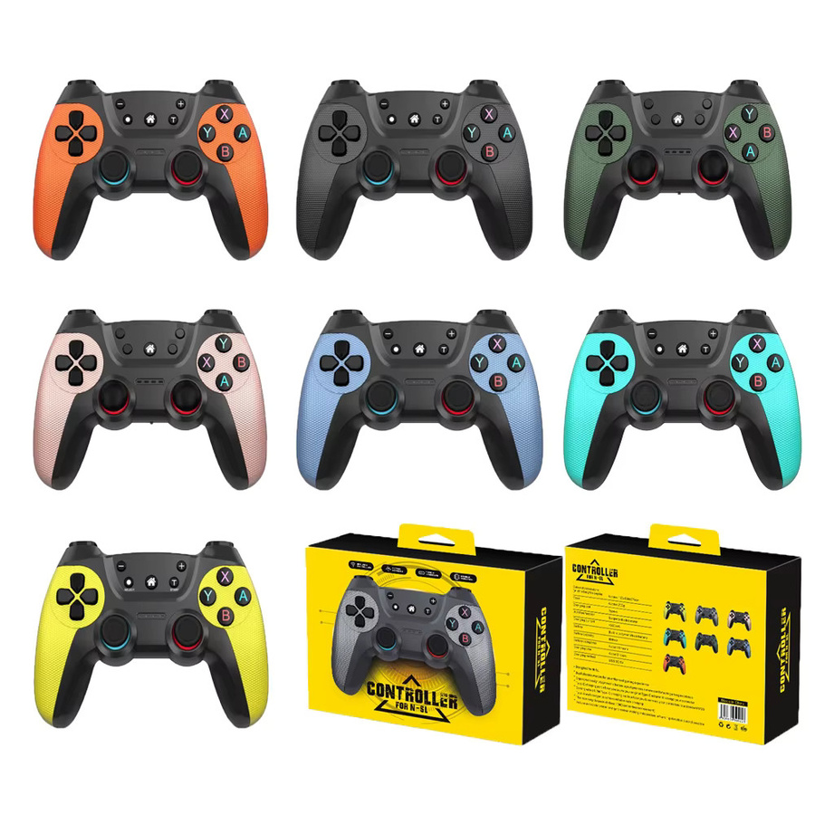 AyeBeau Kabelloser Bluetooth-Controller für Nintendo Switch OLED Lite, PS3, Android, Mobiltelefon und PC, Gamepad-Joystick in Grau oder Türkis - Bild 3
