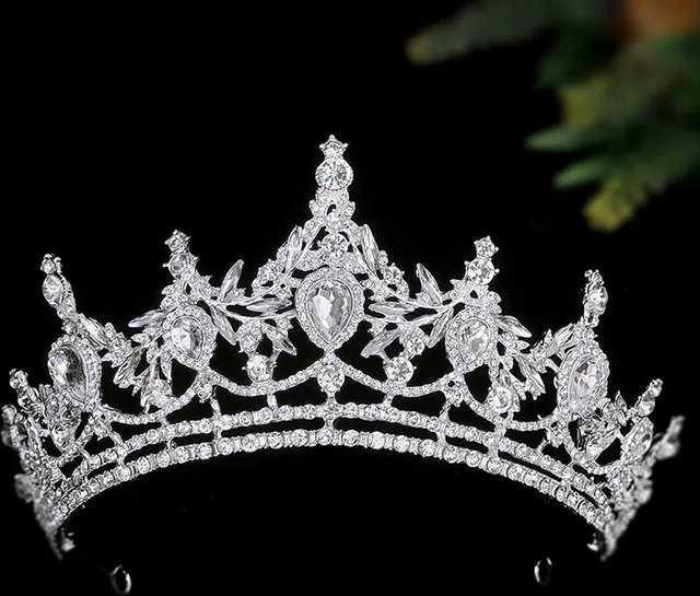 DooMei Haar Tiara mit Wassertropfen und Strass, Damen - Bild 1