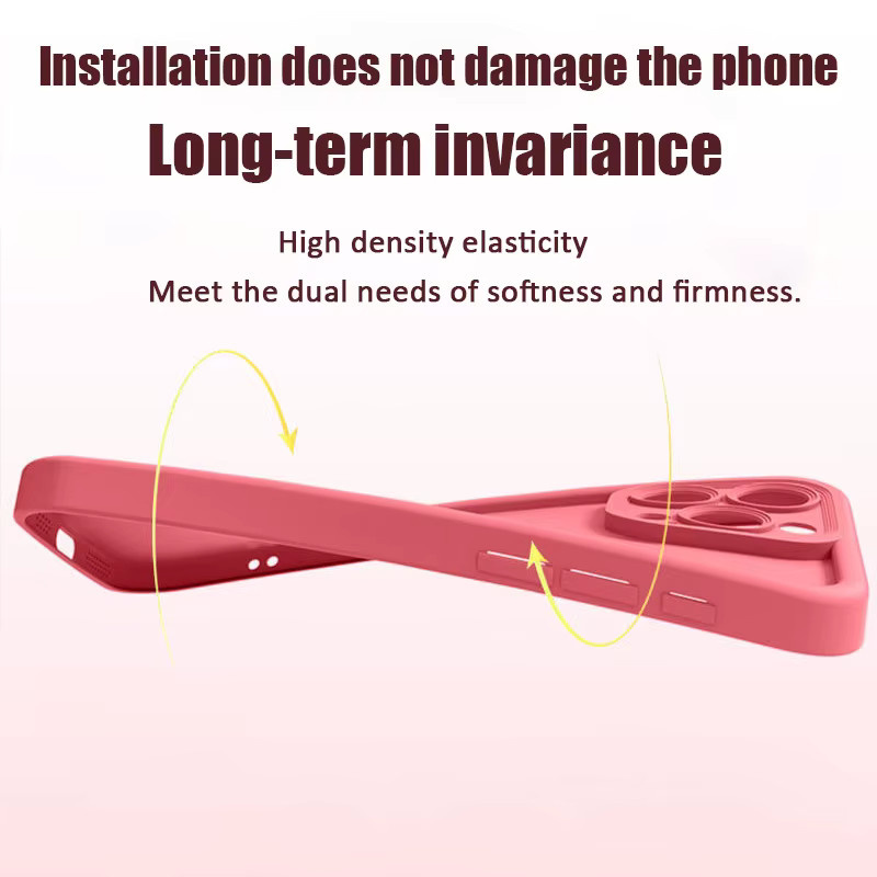 Stoßfeste iPhone Schutzhülle von VRNOEI in Pink für iPhone 17 bis iPhone 11 Modelle - Bild 3