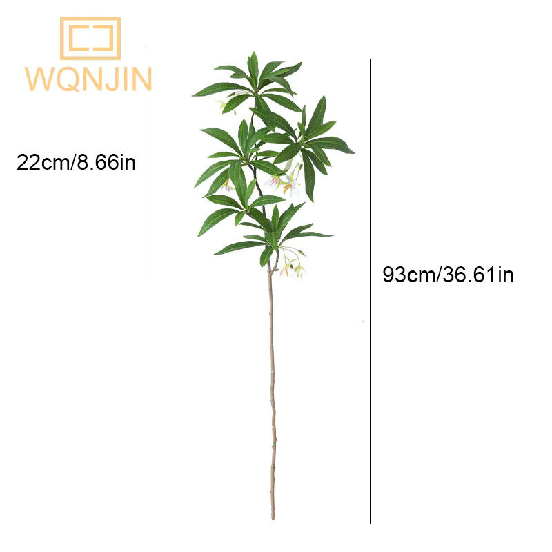 Künstlicher Eukalyptus WQNJIN in grünem Blumenarrangement mit Keramikvase für deine Hochzeitsdekoration - Bild 2