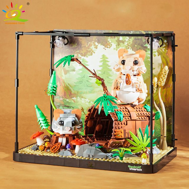 HUIQIBAO Hamster Tier Modell, Baustein, Bunt, ab 8 Jahre - Bild 1