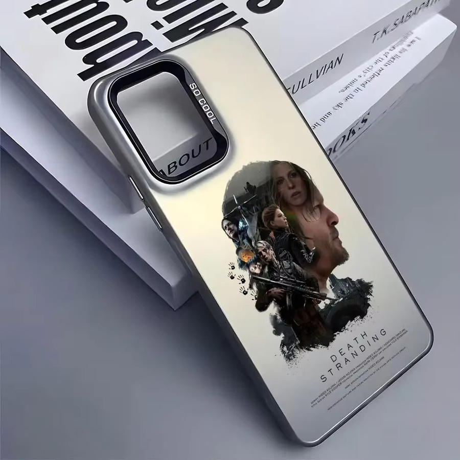 D-Death Game-S-Stranding Silikon Handyhülle für Samsung Galaxy S25 Edge S24 S23 S22 S21 S20 Ultra in Silber - Bild 4