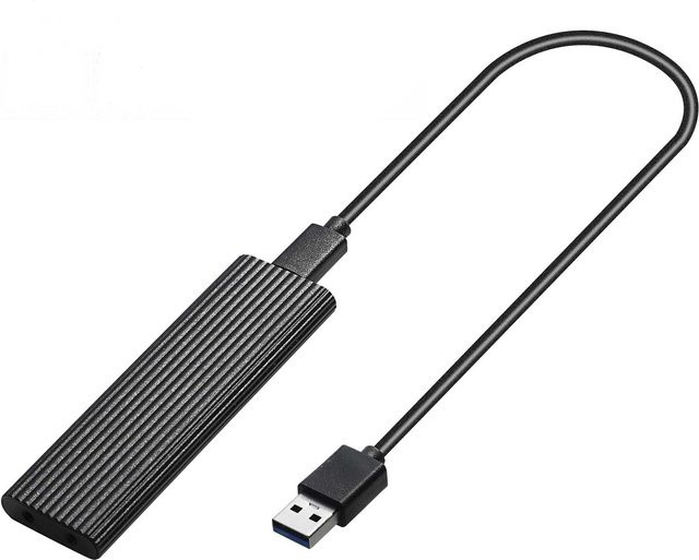 Koogeelife M.2 NGFF SSD zu USB 3.1 Typ-C Konverter Adapter Gehäuse in Schwarz - Bild 1