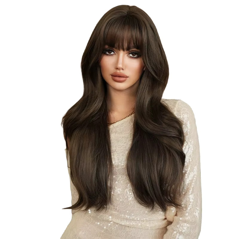 7JHH WIGS Perücke, braun, gewelltes Haar, Damen - Bild 6