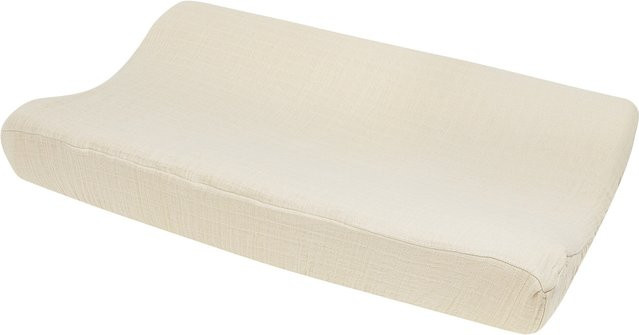 Meyco Baby Wickelauflagenbezug aus Musselin pre-washed in Beige, B/T: 50 x 70 cm - Bild 1