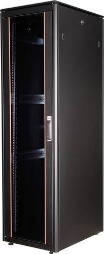 Roline Netzwerkschrank 19 Zoll Schwarz B/H/T: 60 x 227,6 x 80 cm - Bild 1