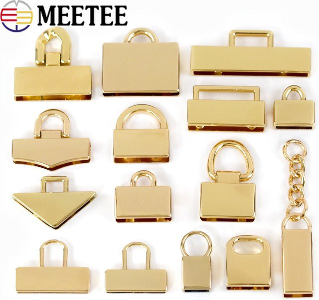 Meetee Metall Taschen Clip Schnalle in Gold für Handtaschen und Schultergurte, 4 oder 10 Stück - Bild 1