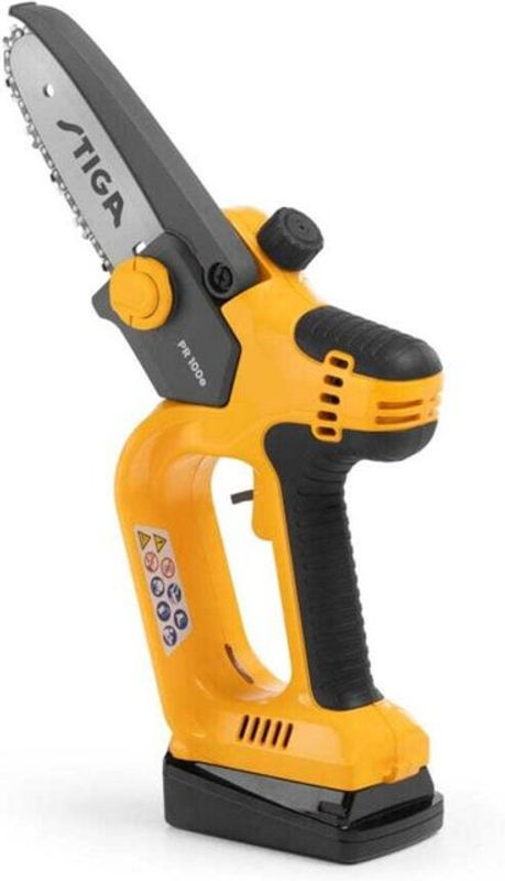 STIGA Akku-Kettensäge 100 in Gelb mit 20 V, 300 W, Schwertlänge: 13 cm, inklusive 2 Ah Akku und Koffer - Bild 2