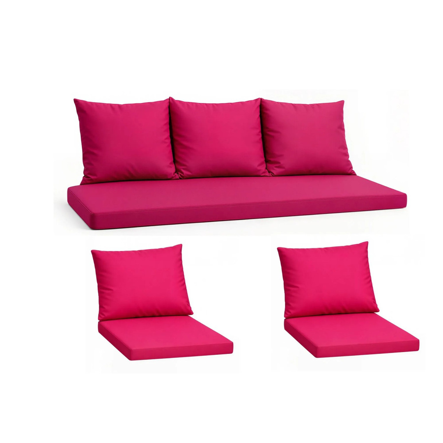 Setgarden Komfort Set Gartenloungekissen für Technorattan-Möbel in Rose, 1-teilig, Breite: 150 cm, Tiefe: 50 cm - Bild 2