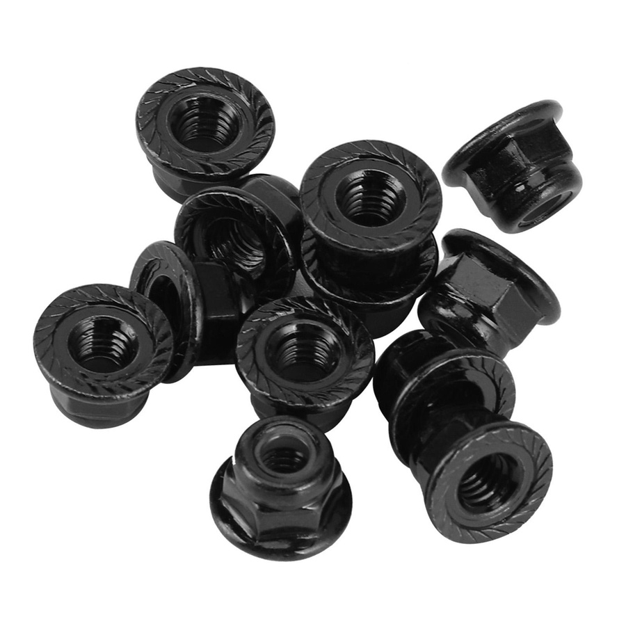TOMTOP JMS 12-teiliges Set Rutschfeste Reifen mit Kontermutter Schwarz Metall 1/10 Zubehör - Bild 3