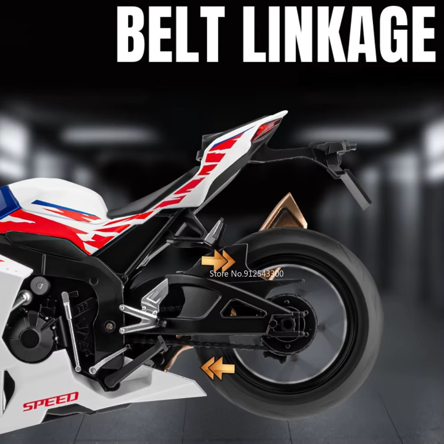 RMZ city Honda CBR1000 Kawasaki ZX-10R Motorrad Modell, 1:9, Metall, Diecast - Bild 3