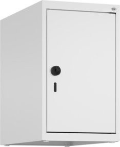C+P Aufsatzschrank 9016/9016 in Weiß mit Sicherheits-Drehriegel und 1 Abteil, B/T/H: 50 x 30 x 50 cm - Bild 1