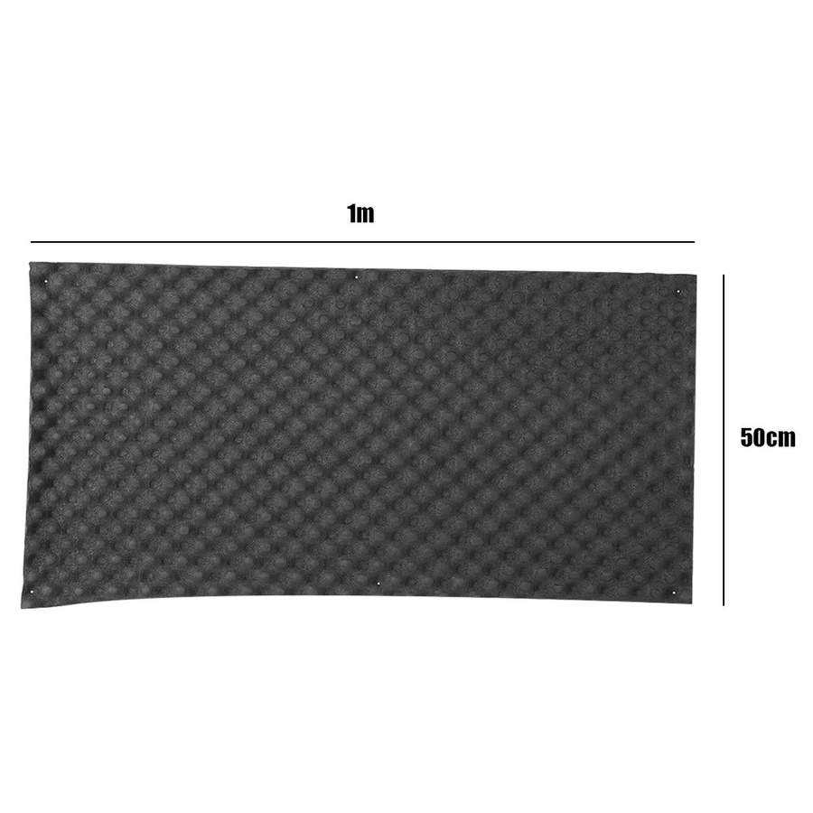 VKTECH Schallisolierende Matte zur Geräuschdämpfung für Subwoofer, Schwarz, B: 100 cm, T: 50 cm, H: 2 cm - Bild 6