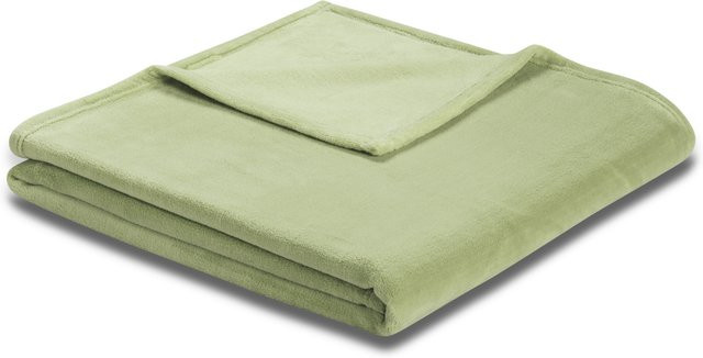 Biederlack Wohndecke Soft & Cover in Grün, flauschige Strickdecke aus Polyester, B/B: 200 x 150 cm - Bild 1