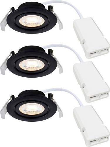 Nordlux Monolo 3-Kit Einbauleuchte LED Schwarz dimmbar und verstellbar - Bild 1