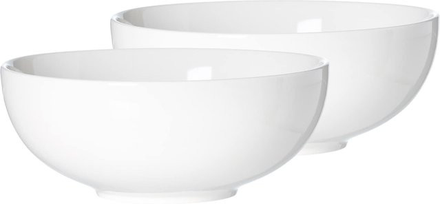 Ritzenhoff & Breker Servierschalen Skagen aus Porzellan, 2er Set, Weiß, Durchmesser: 20 cm - Bild 1