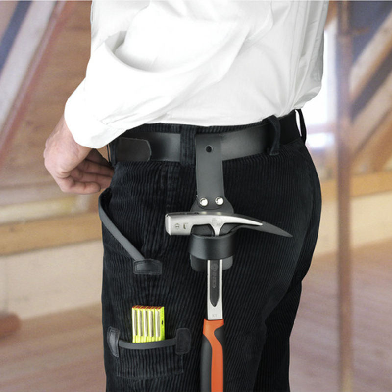 Connex Hammerhalter aus Leder in Schwarz - Bild 3