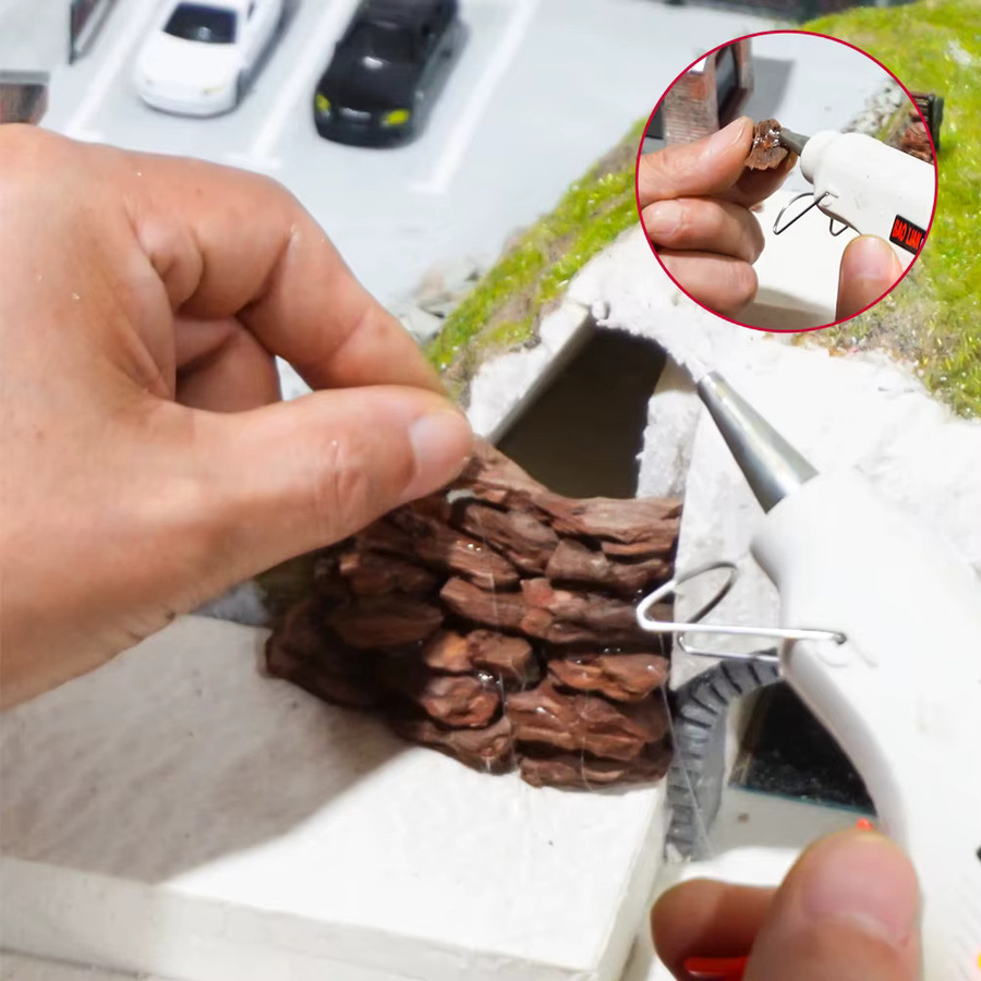TERAYSUN Simulation Stein Miniatur Rinde, DIY Modellbau Spielzeug - Bild 4