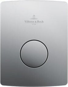Villeroy & Boch Urinal-Betätigungsplatte ViConnect U100 in Chrom-Matt, B/H/T: 16,2 x 12,6 x 1,7 cm - Bild 1