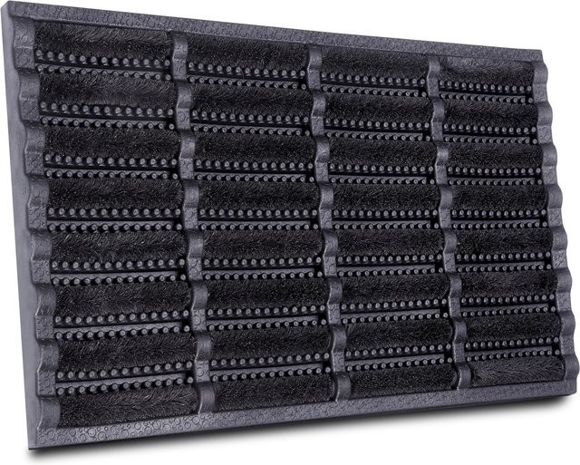NYVI Outdoor Fußmatte KokosGUARD, wetterfest und rutschfest, Schmutzfangmatte aus Kokos in Schwarz, B/T: 60 x 40 cm - Bild 1
