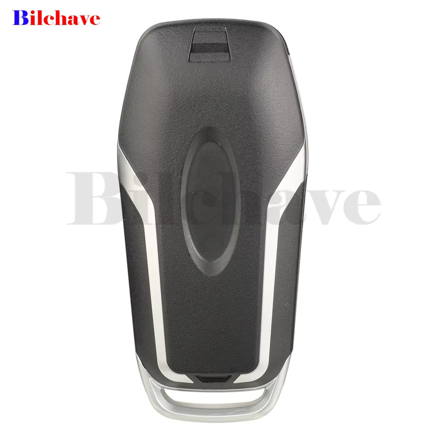 Jingyuqin Keyless Go Auto-Fernbedienungsschlüssel 434 MHz ID49 Chip für Ford Mustang Edge Mondeo Kuga Explorer Fusion, Schwarz - Bild 3