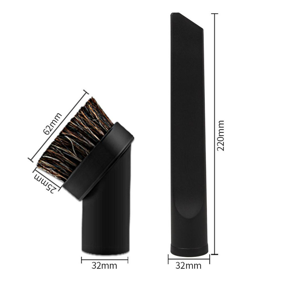 Dyson 6-teiliges Bürstenkopf-Set mit Pferdehaarbürste für Haushaltsstaubsauger, Schwarz - Bild 7