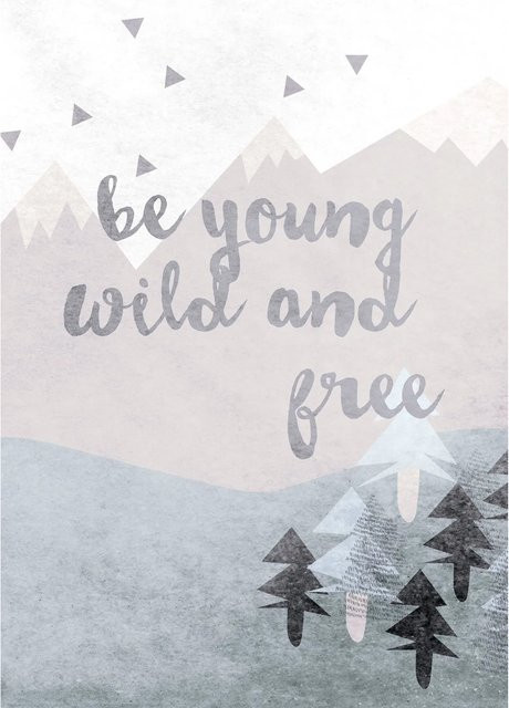 Komar Wandbild Wild and Free Fotoposter Multicolor B: 50 cm, H: 70 cm - Bild 1
