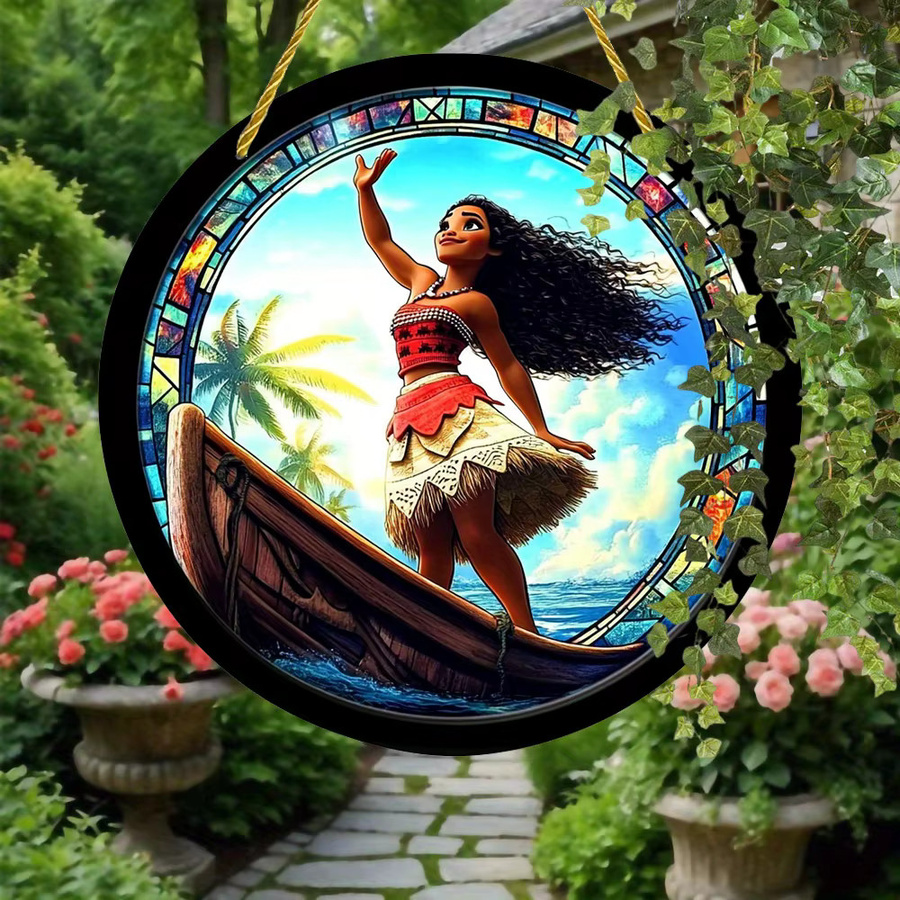 Potdemiel Moana Acryl-Sonnenfänger, bunter Hängeanhänger für Fenster und Garten, rund, Durchmesser: 20 cm - Bild 2
