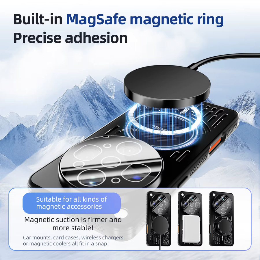 Magnetische TPU-Hülle mit Aluminium-Rückseite und Objektivschutzglas für OPPO Find X9 Ultra, X9, X8 und X8s Pro in Schwarz - Bild 2