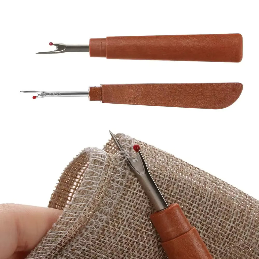 Handlicher Naunaufzieher aus Kunststoff mit Fadenschneider in Braun für deine Nähprojekte und DIY-Handwerk - Bild 6