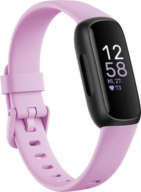 Fitbit Inspire 3 Activity Tracker lilac bliss/black mit Schlafüberwachung, Blutsauerstoffmessung und Schrittzähler - Bild 1