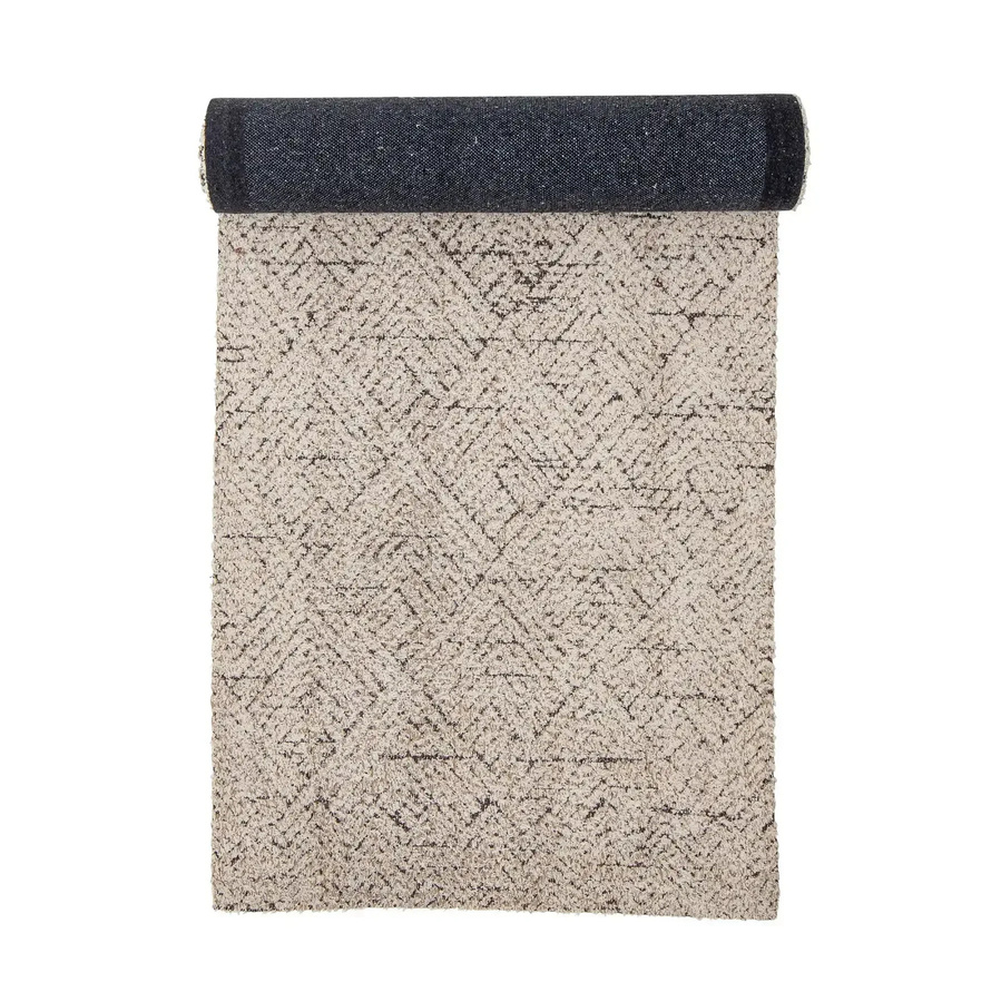 Bloomingville Baumwoll-Teppich Saxo in Beige, B/T: 75 x 245 cm - Bild 1