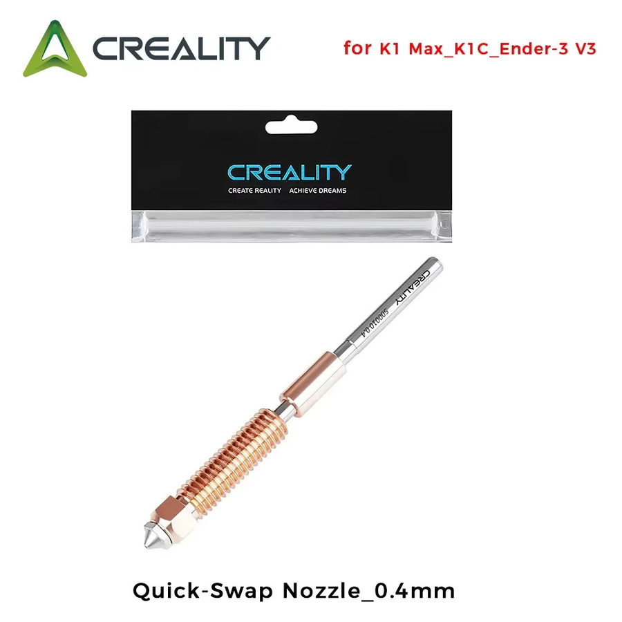 Creality Schnellwechsel-Düse aus gehärtetem Stahl mit 0,4 mm Durchmesser für K1 Max, K1C und Ender-3 V3 für Hochgeschwindigkeitsdruck - Bild 2