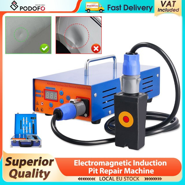 Podofo Elektromagnetische Induktions-Dellenreparaturmaschine 1000W Lackfreie Dellenreparatur in Blau - Bild 1