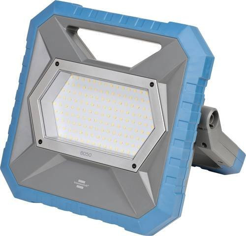 Brennenstuhl LED Hybrid Arbeitsstrahler BS 8050 MH, 82 W, Akku- und Netzbetrieb, dimmbar, 7900 lm, 5000K, IP55, B/T/H: 31 x 31 x 18 cm, blau/grau - Bild 1