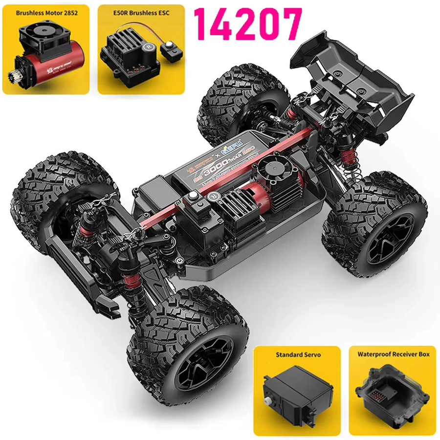 MJX Hyper Go RC Auto, bürstenlos, 4WD Offroad, Hochgeschwindigkeits-RC-Auto Truck - Bild 3