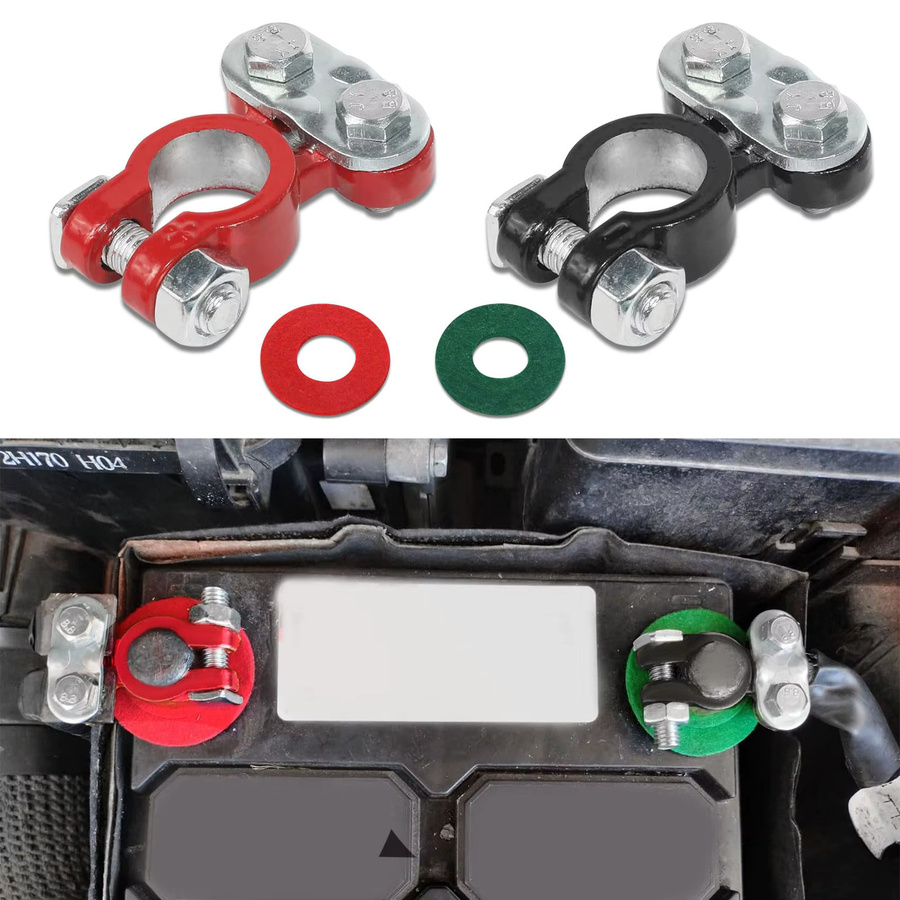 Batterieklemmen-Steckverbinder 10 AWG für Kfz, Motorräder und Schiffe in Rot - Bild 2