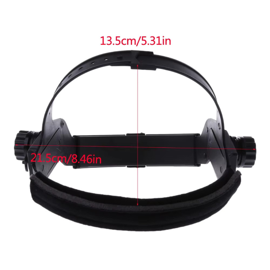 HF-02 Automatisch abdunkelnder Schweißhelm in Schwarz mit verstellbarem Kopfband und Solar-Auto-Darkening-Funktion - Bild 5