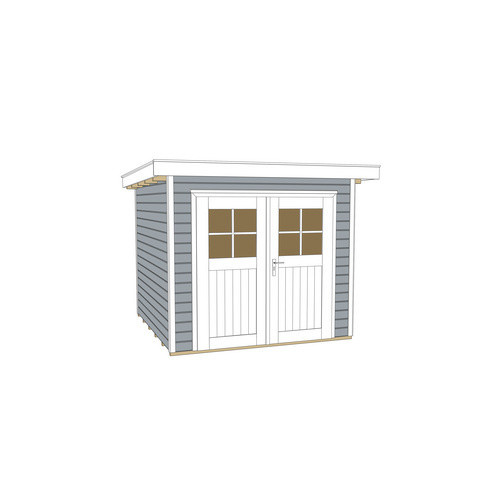 WEKA Gartenhaus Log Cabin aus Holz in Grau, B/H/T: 225 x 217 x 249 cm - Bild 2