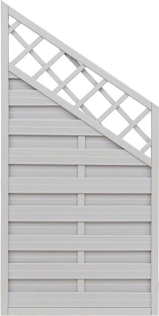 Sichtschutzzaun-Element Country von Andrewex aus Holz in Grau, 3-fach lasiert, blickdicht, Höhe: 180 cm, Breite: 120 cm - Bild 1
