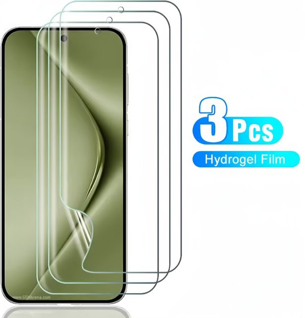 3er Pack Displayschutzfolie aus Hydrogel für Huawei Pura 70 Pro und Pura 70 Ultra, transparente Vollabdeckung mit Anti-Fingerabdruck-Funktion - Bild 1