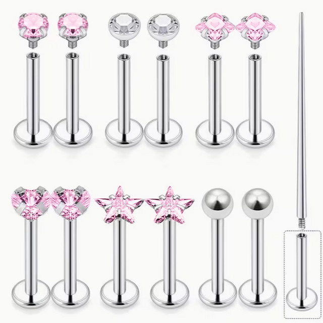 Piercing Addicter Ohrringe, Edelstahl, Silber, Unisex - Bild 1